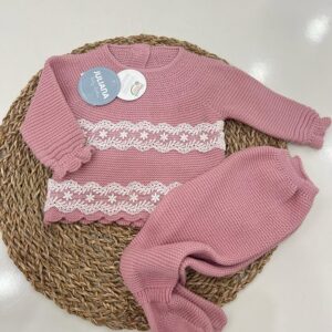 Conjunto ROSA EMPOLVADO J2041- Juliana Vistiendo bebés